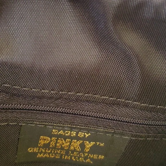 Pink bag hobo in genuine leather - Picture 3 of 4